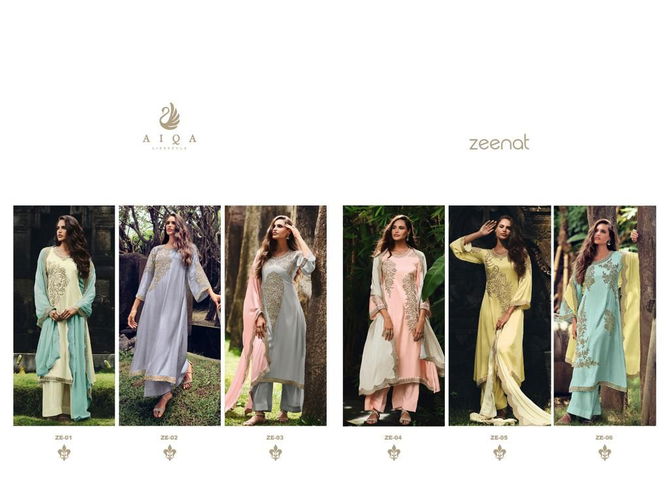 Zeenat By Aiqa ZE-01 To ZE-06 Salwar Kameez Catalog